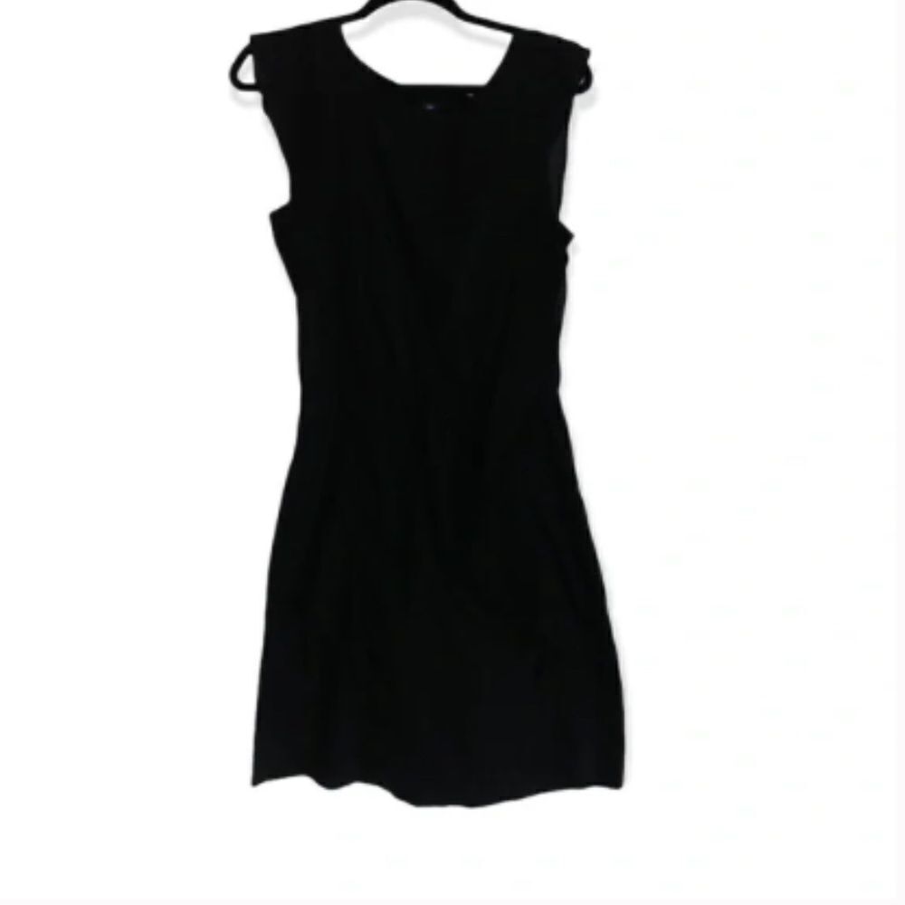 Gap Black Casual Ruffle Dress
